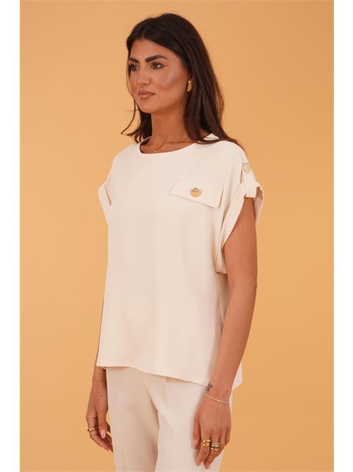 Casacca in crepe GM by Gai Mattiolo | GM3784BURRO